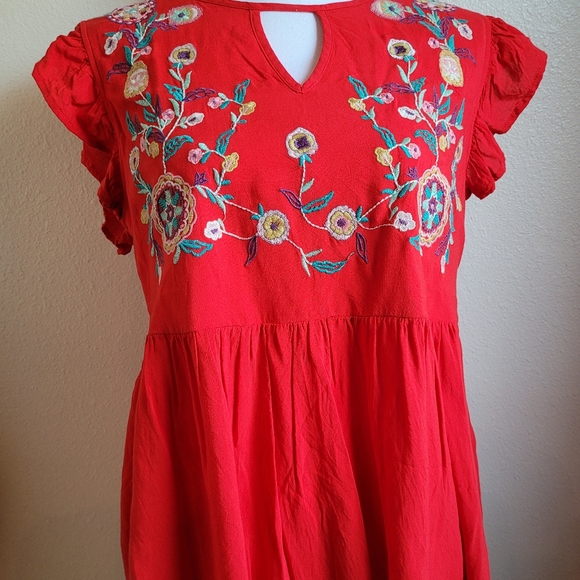 entro Ruffle Sleeve Top - Picture 1 of 6